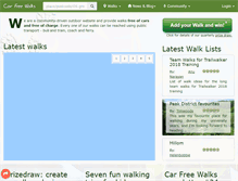 Tablet Screenshot of carfreewalks.org